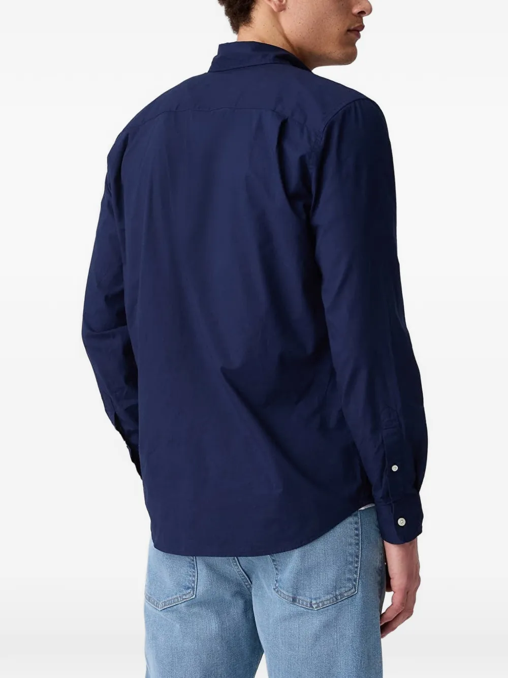 GAP Getailleerd overhemd Blauw