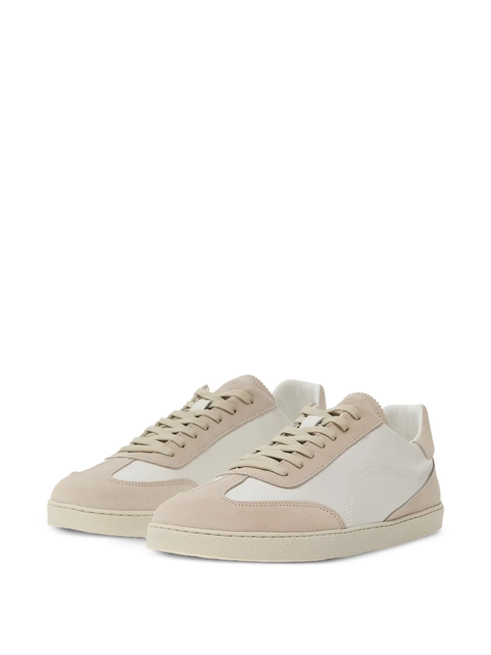 GROUNDIES Panama sneakers met suède afwerking Beige