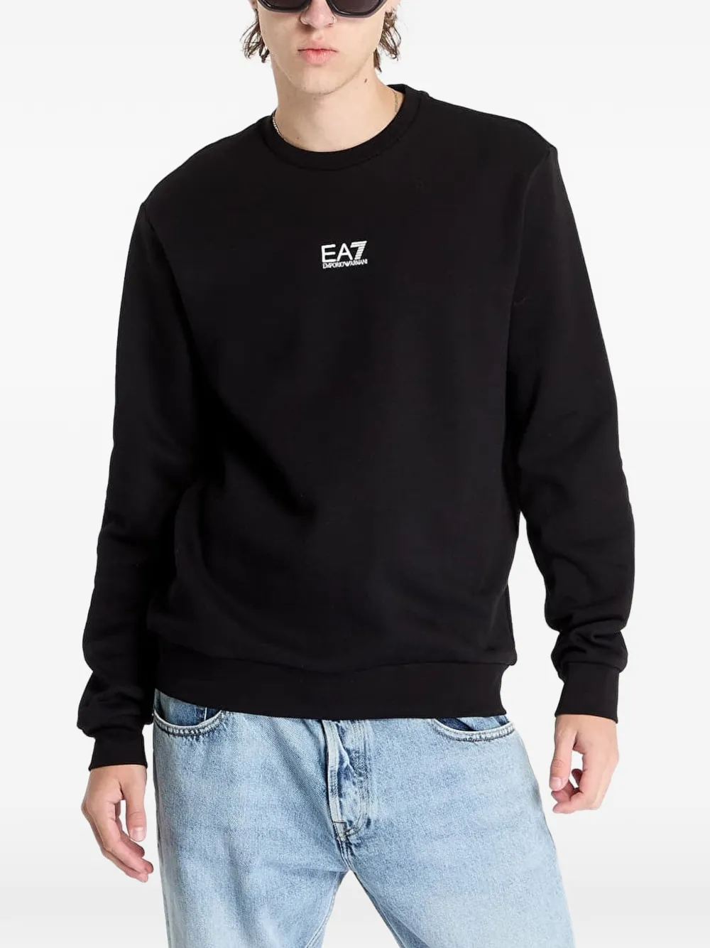 Ea7 Emporio Armani Maglione con logo - Nero