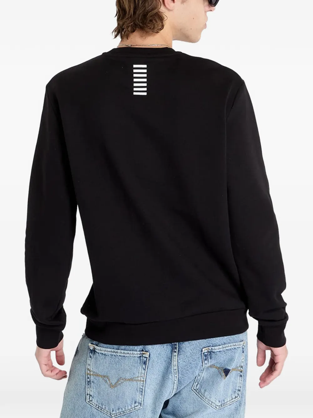 Ea7 Emporio Armani Trui met logoprint Zwart