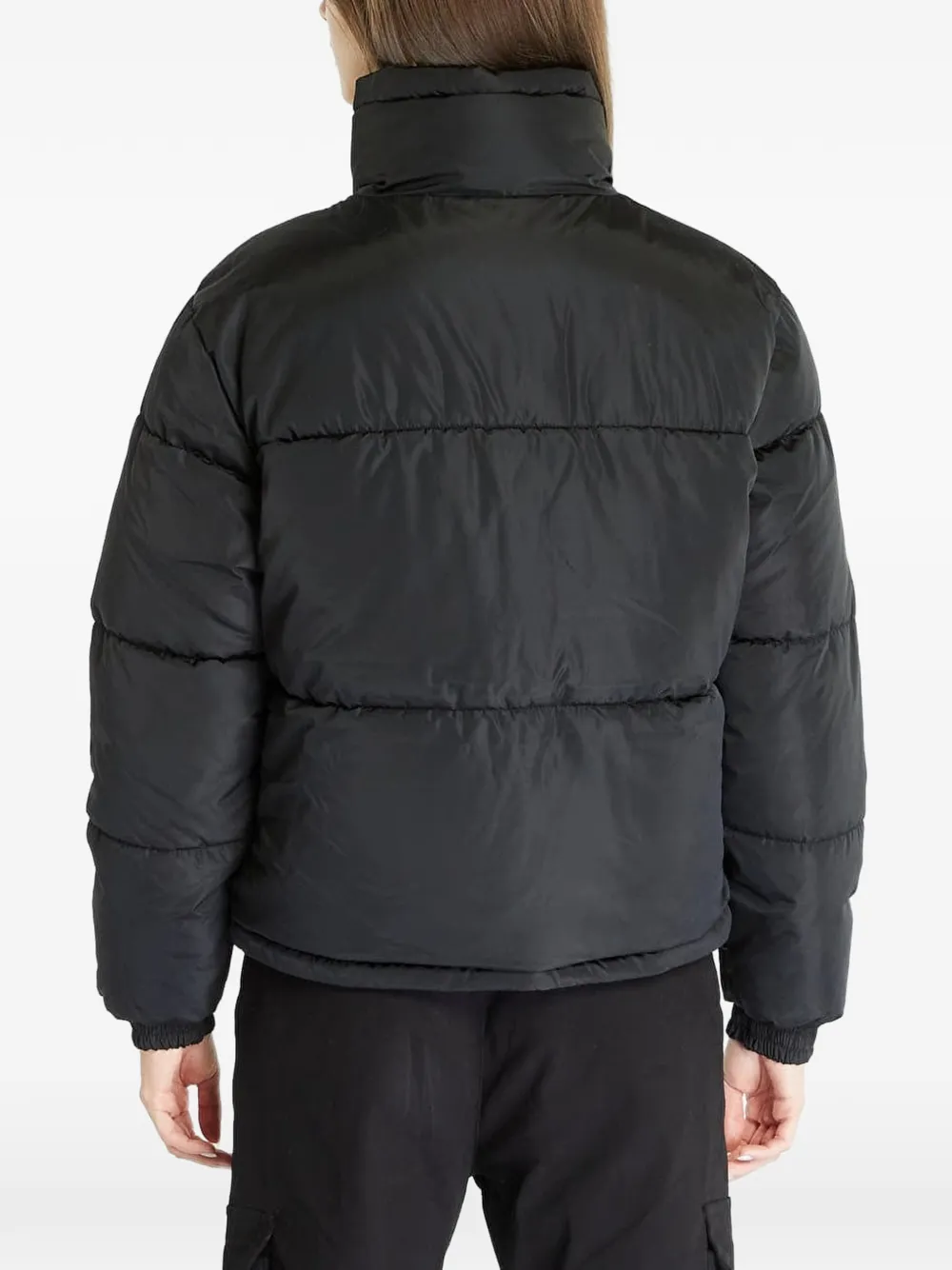 karl kani Gewatteerd jack met logoprint Zwart