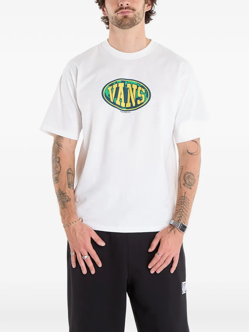 Vans T-shirt Worldwide94 con logo - Bianco