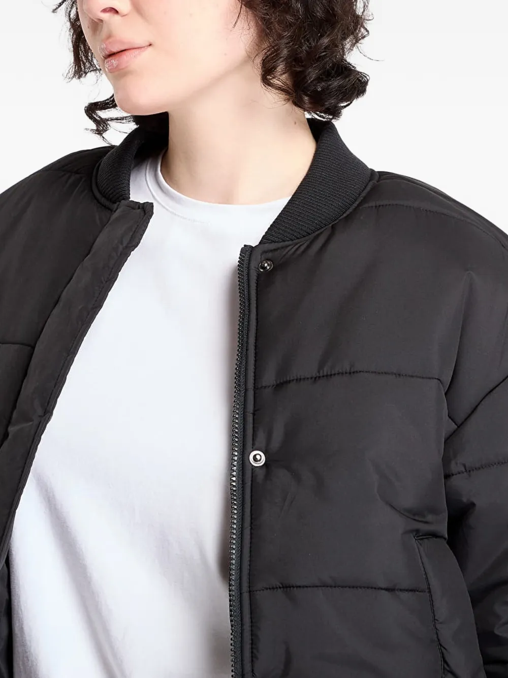 Urban Classics Gewatteerd bomberjack Zwart