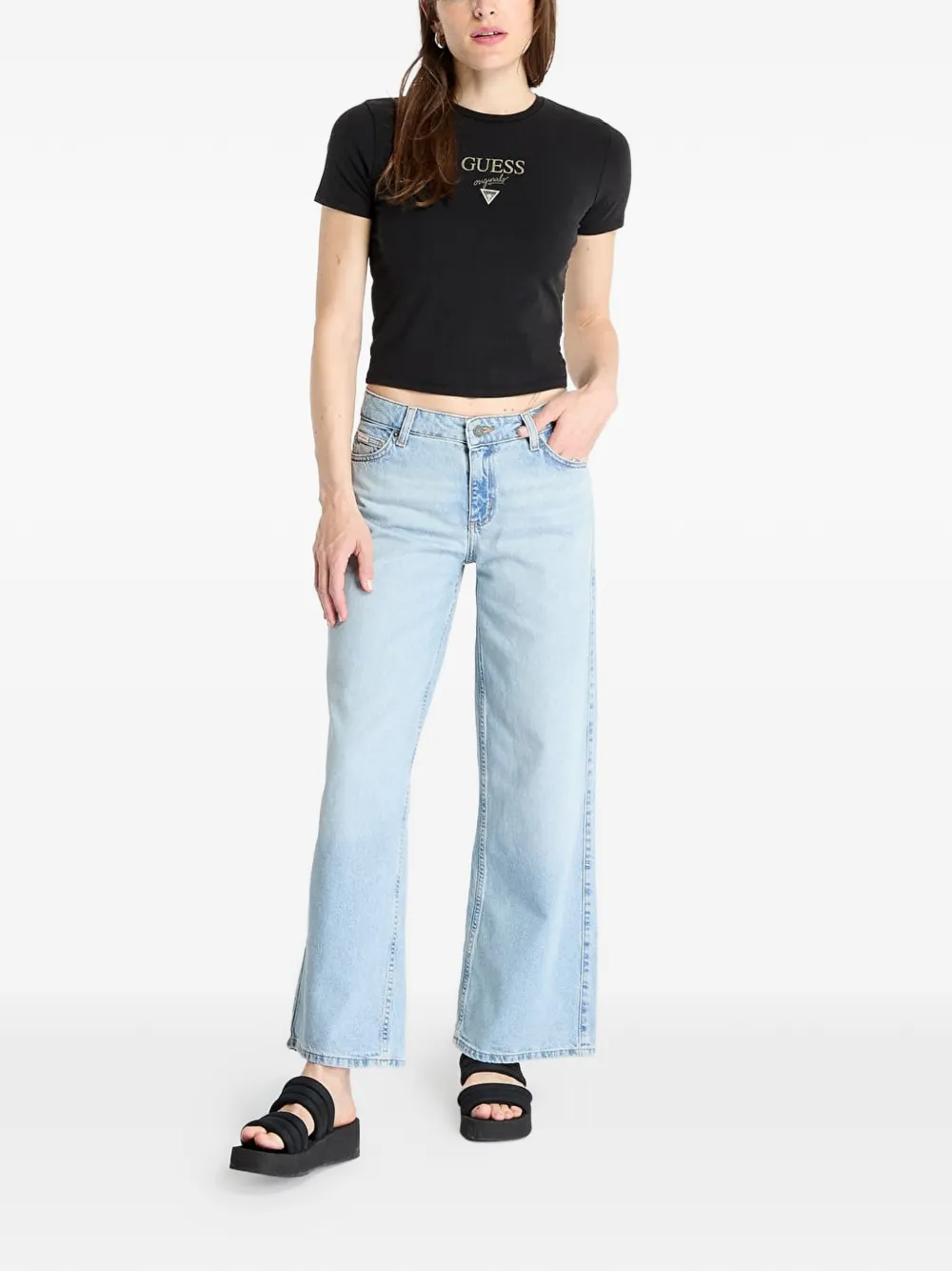 GUESS USA G11 jeans met vervaagd effect Blauw