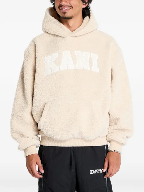 karl kani hoodie con parche del logo