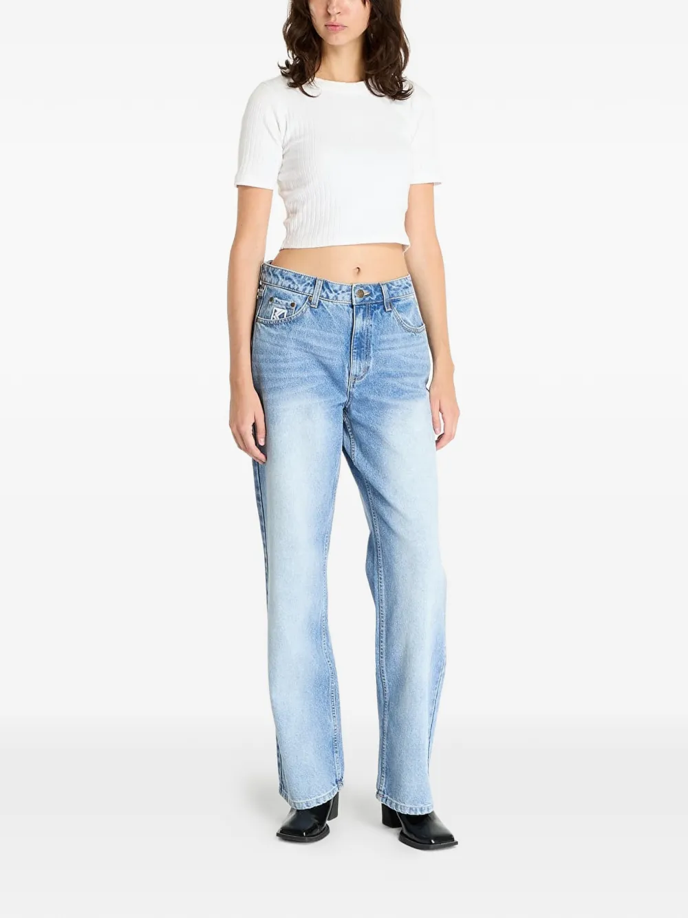 karl kani Straight jeans Blauw