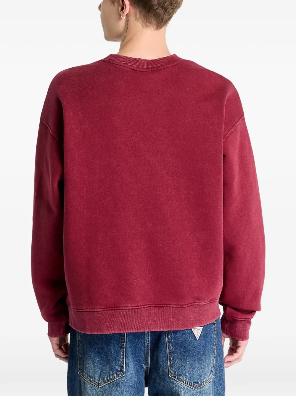 GUESS USA Sweater met logoprint Rood