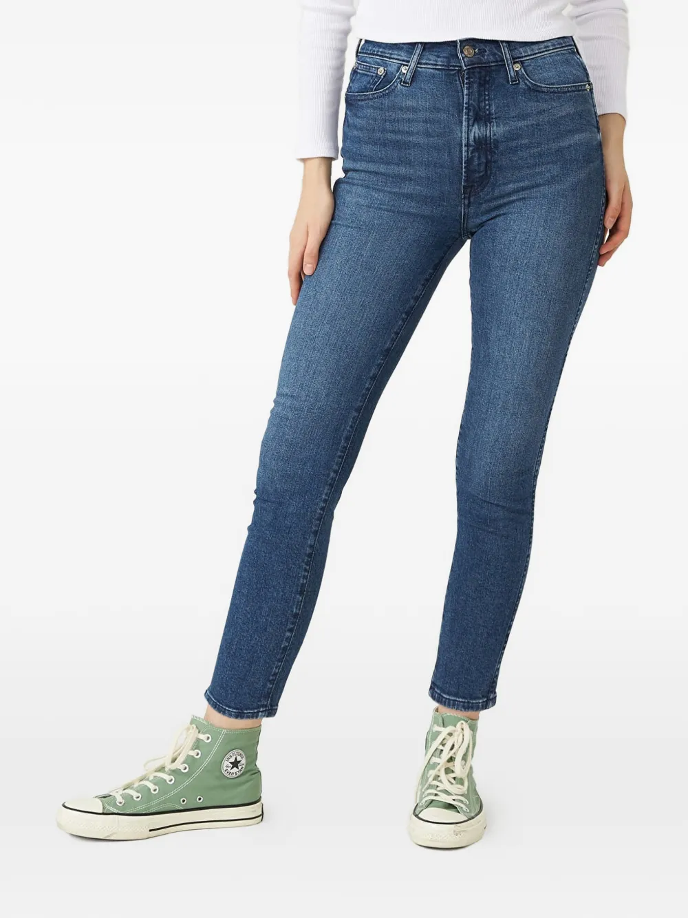 Gap High-rise Slim Jeans In Blue