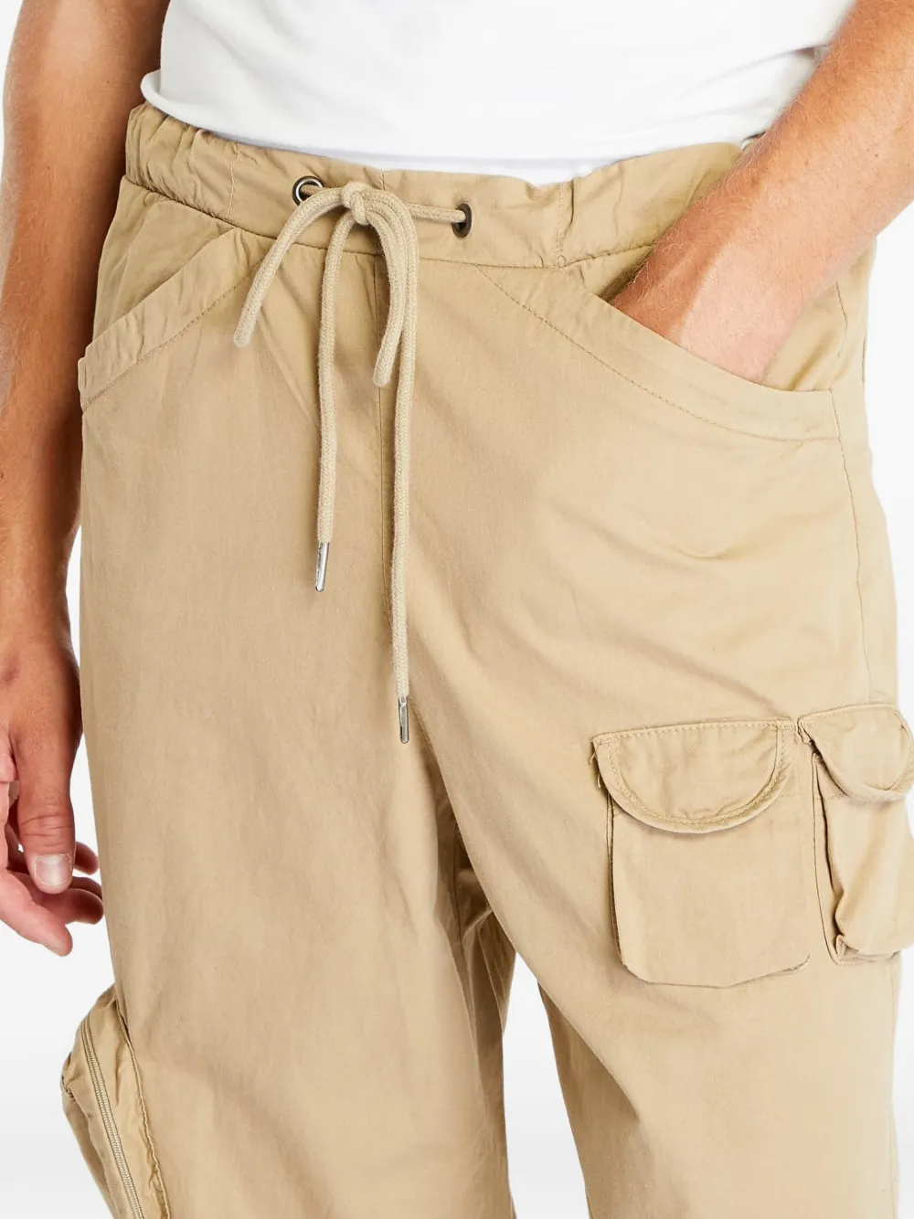 Urban Classics Multi-pocket Cargo Pants In Nude