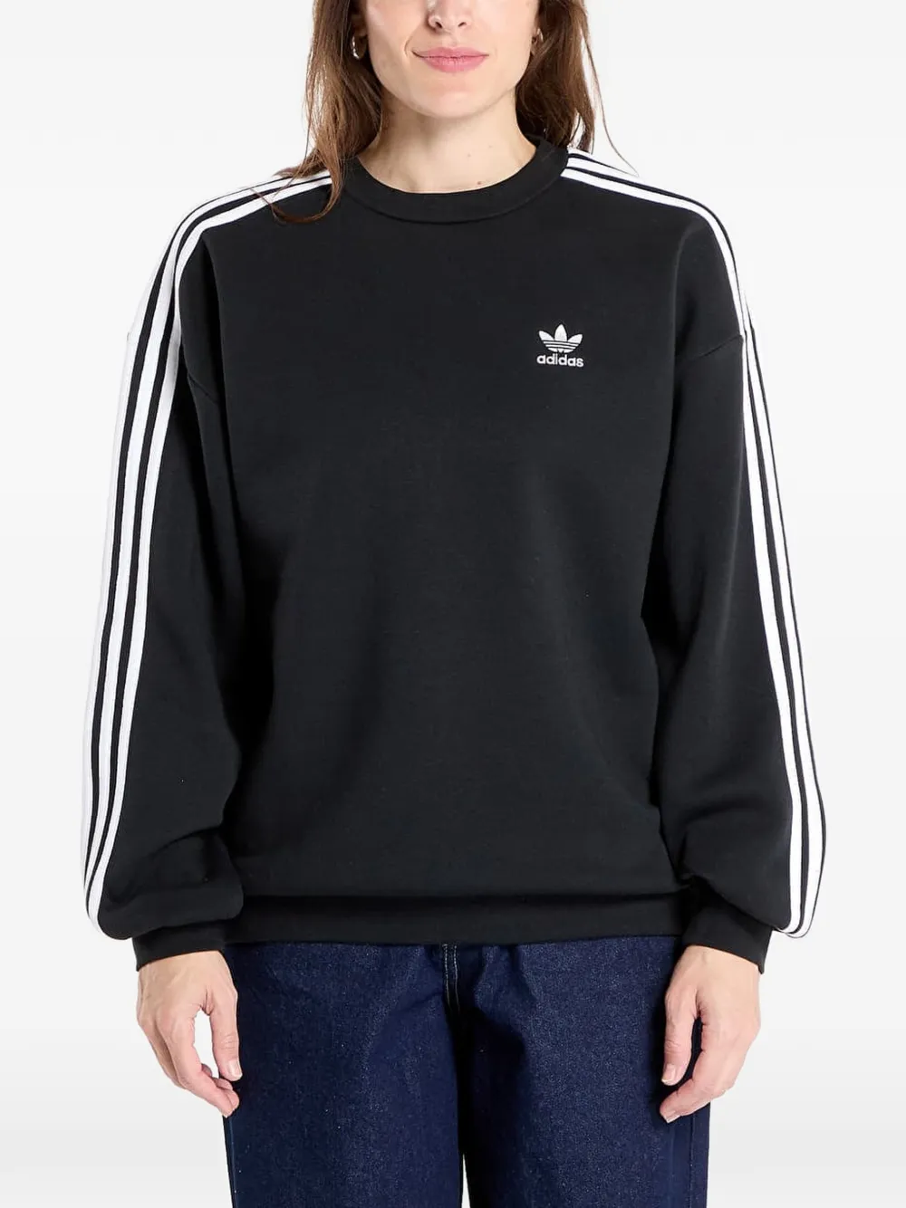 adidas logo-detail sweatshirt - Schwarz