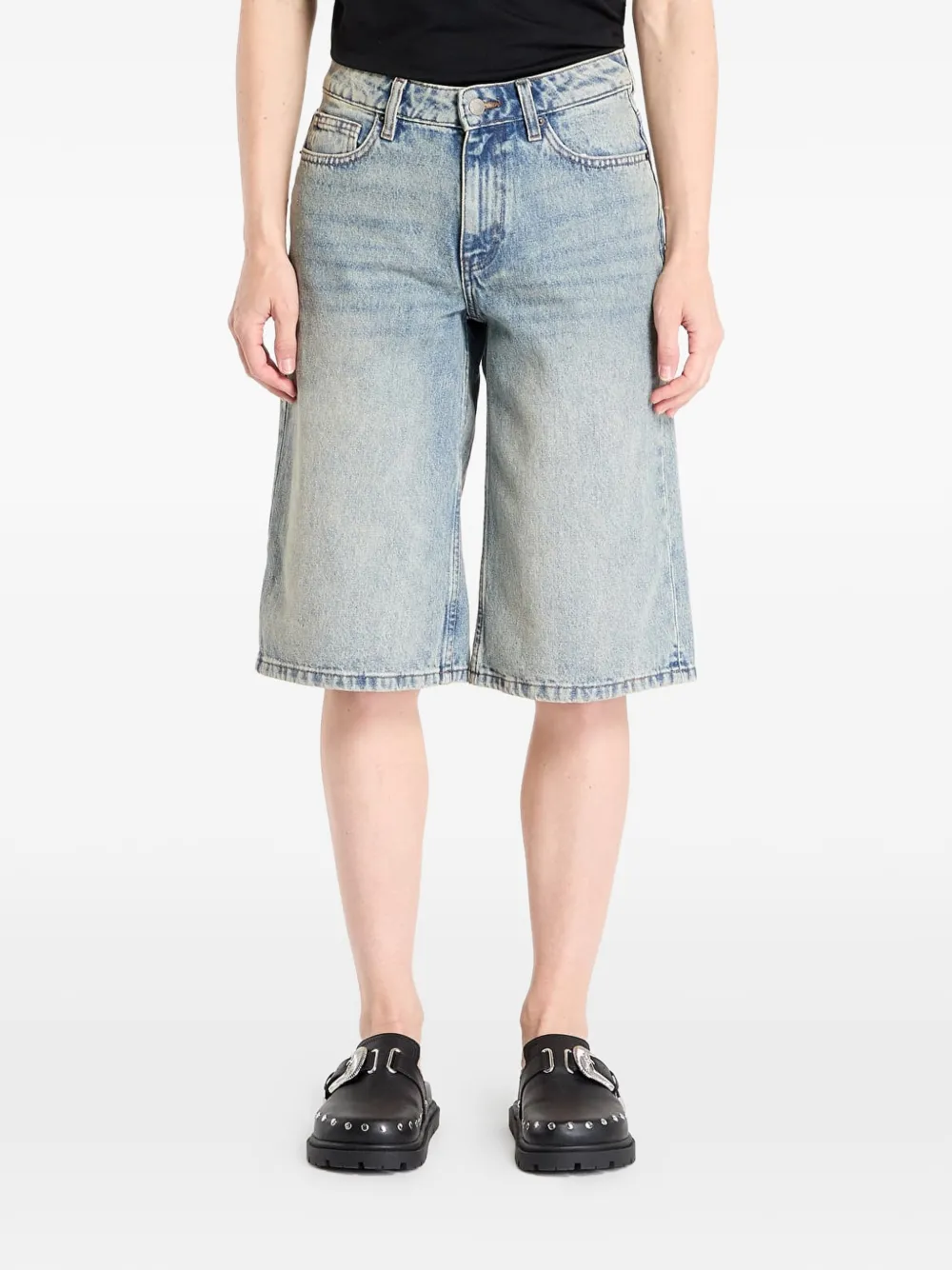 GUESS USA knee-length denim shorts - Blu