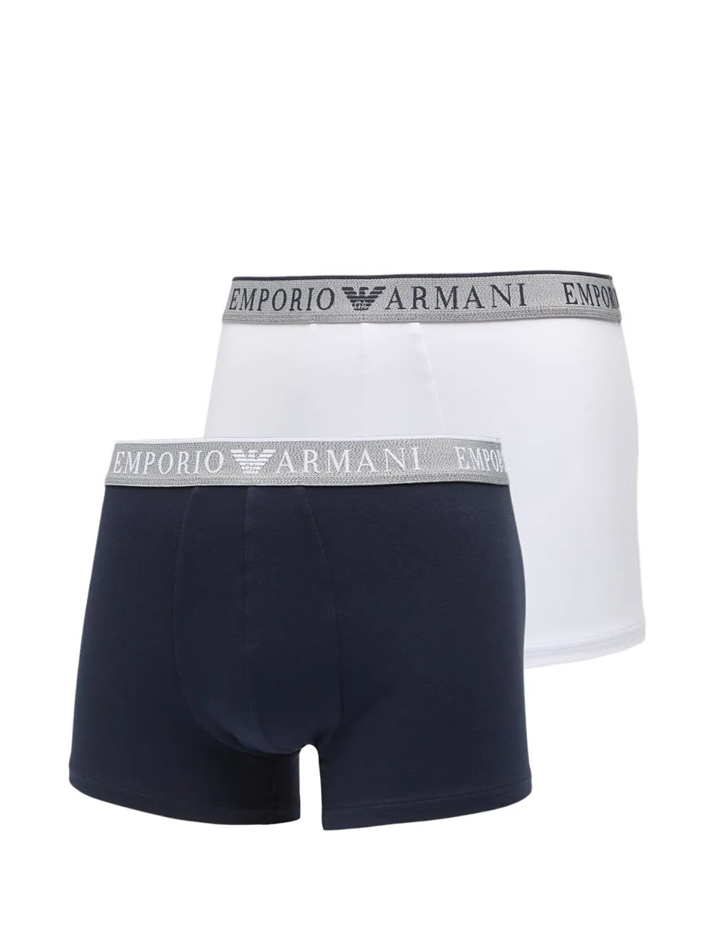 Ea7 Emporio Armani logo-embroidered waistband boxers set (set of two) - Blu