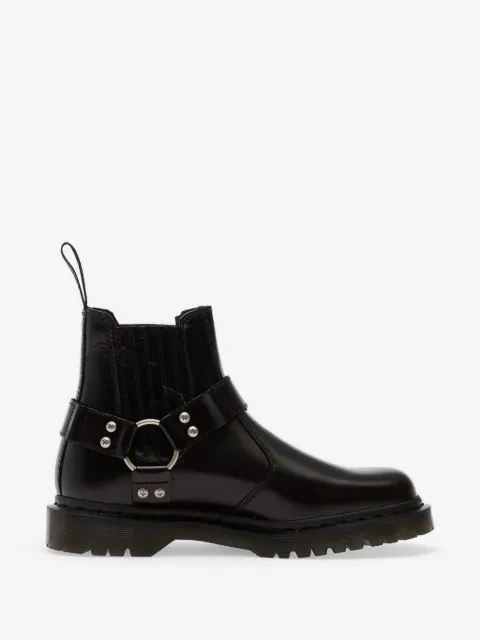 Dr Martens Analine harness-strap leather boots