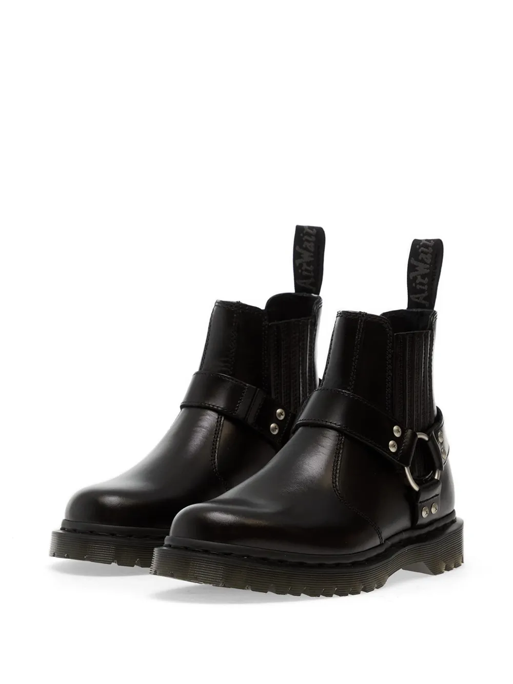 Dr Martens Analine leren laarzen met harnas band Zwart