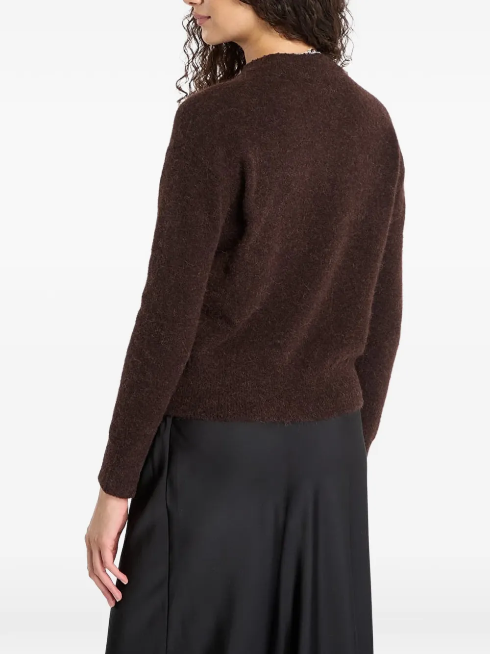 Samsoe & Samsoe Brushed-knit Sweater In Brown