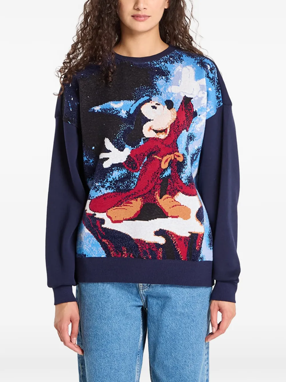Desigual Mickey Mouse intarsia-knit sweater - Blu
