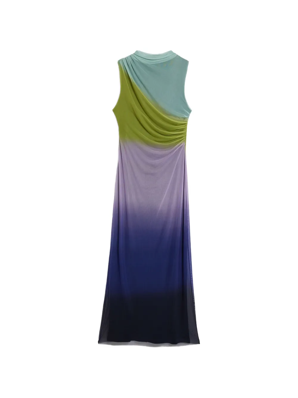 Desigual Lola ombré-effect ruched dress - Blu