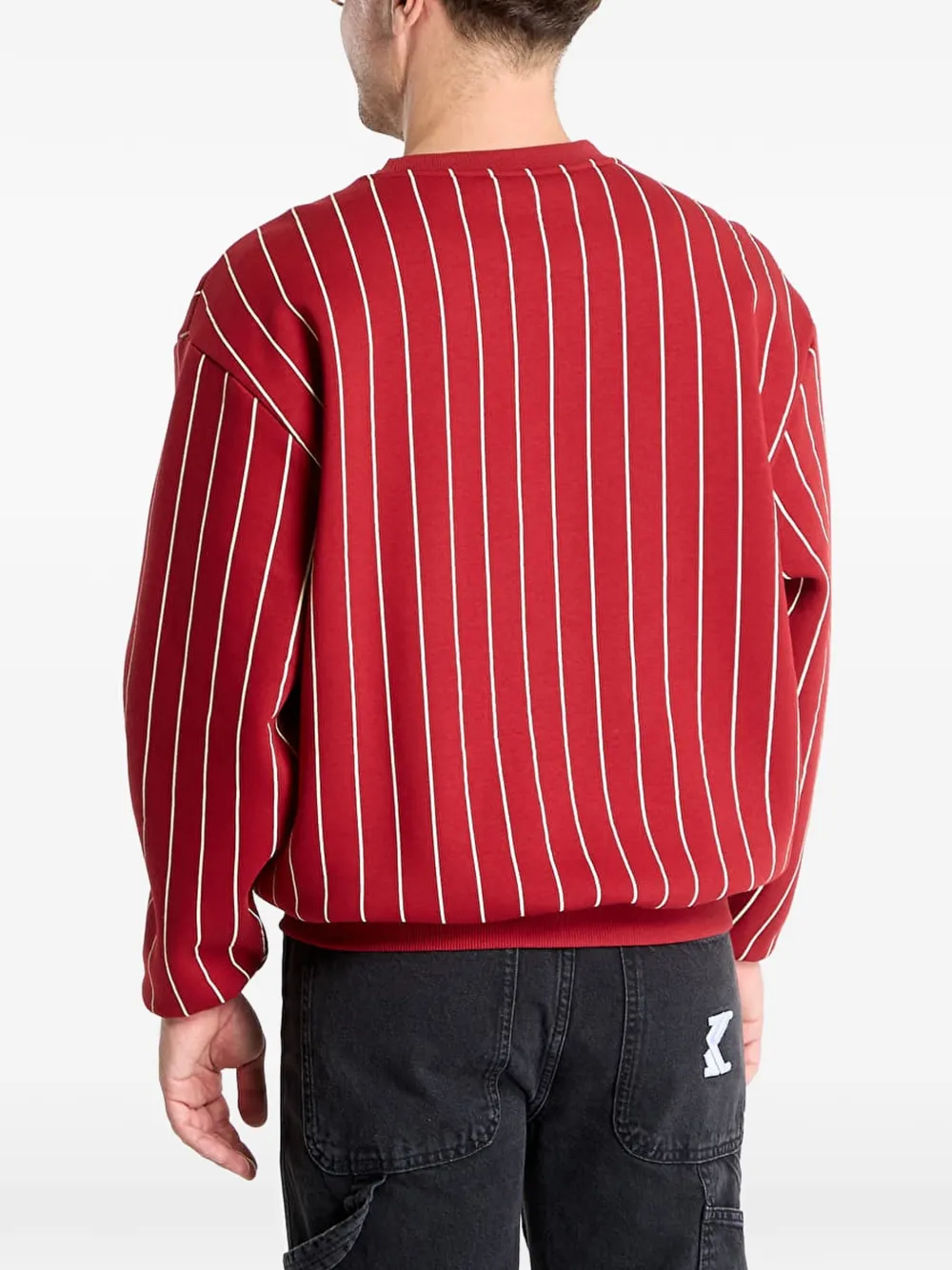 karl kani Sweater met geborduurd logo Rood