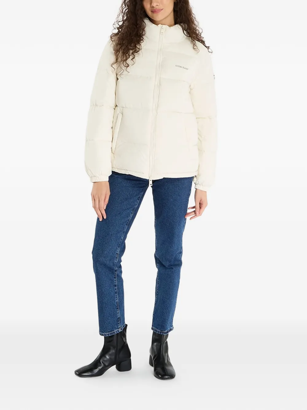 GUESS USA Gewatteerd donsjack Beige