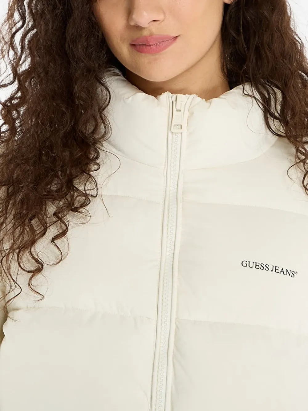 GUESS USA Gewatteerd donsjack Beige