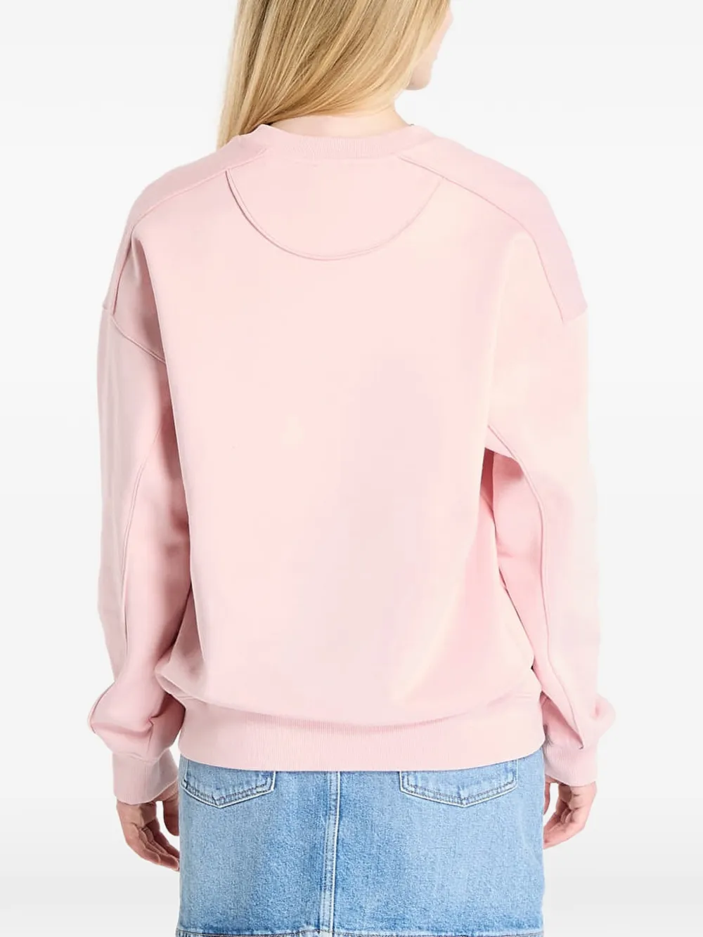GUESS USA Trui met glitter logo Roze