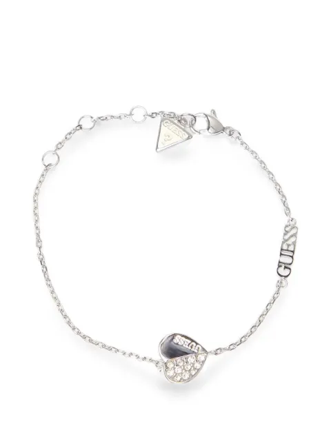 GUESS USA crystal-embellished heart bracelet