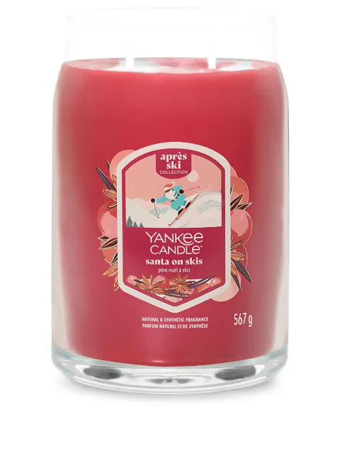 yankee candle Après Ski santa on skis candle