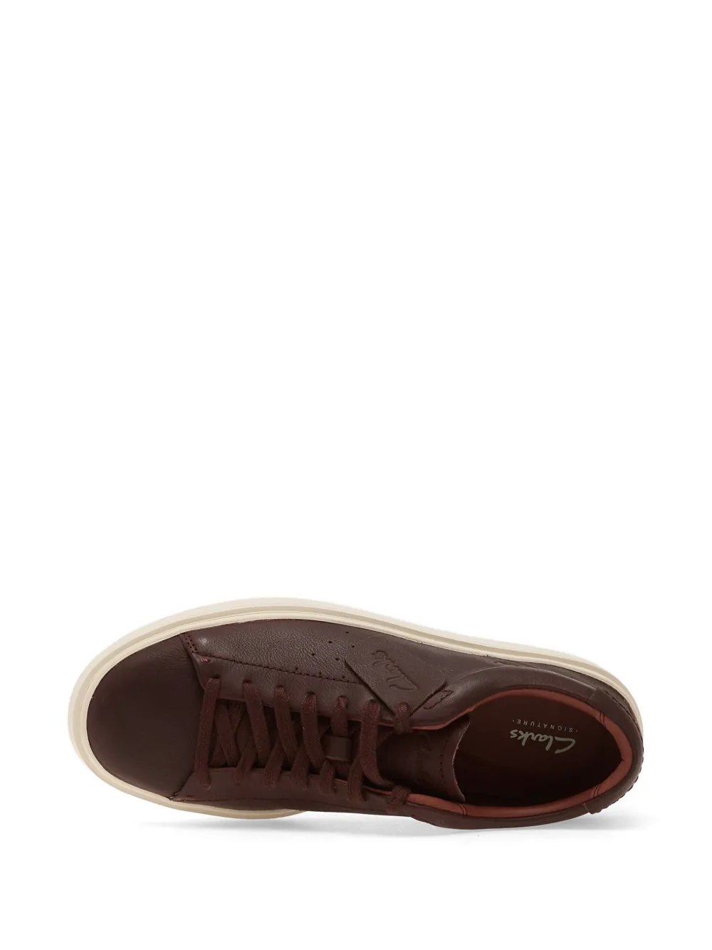 Clarks Craft Swift leren sneakers Bruin