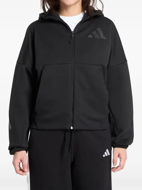 Adidas ジップアップ パーカー | ブラック | FARFETCH JP