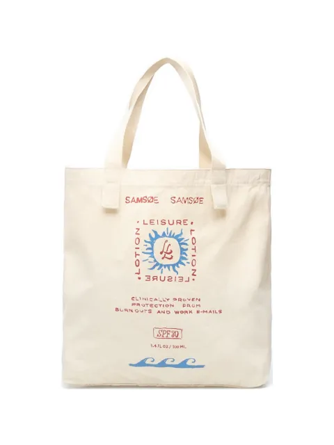 SAMSOE SAMSOE Sagergei printed tote bag