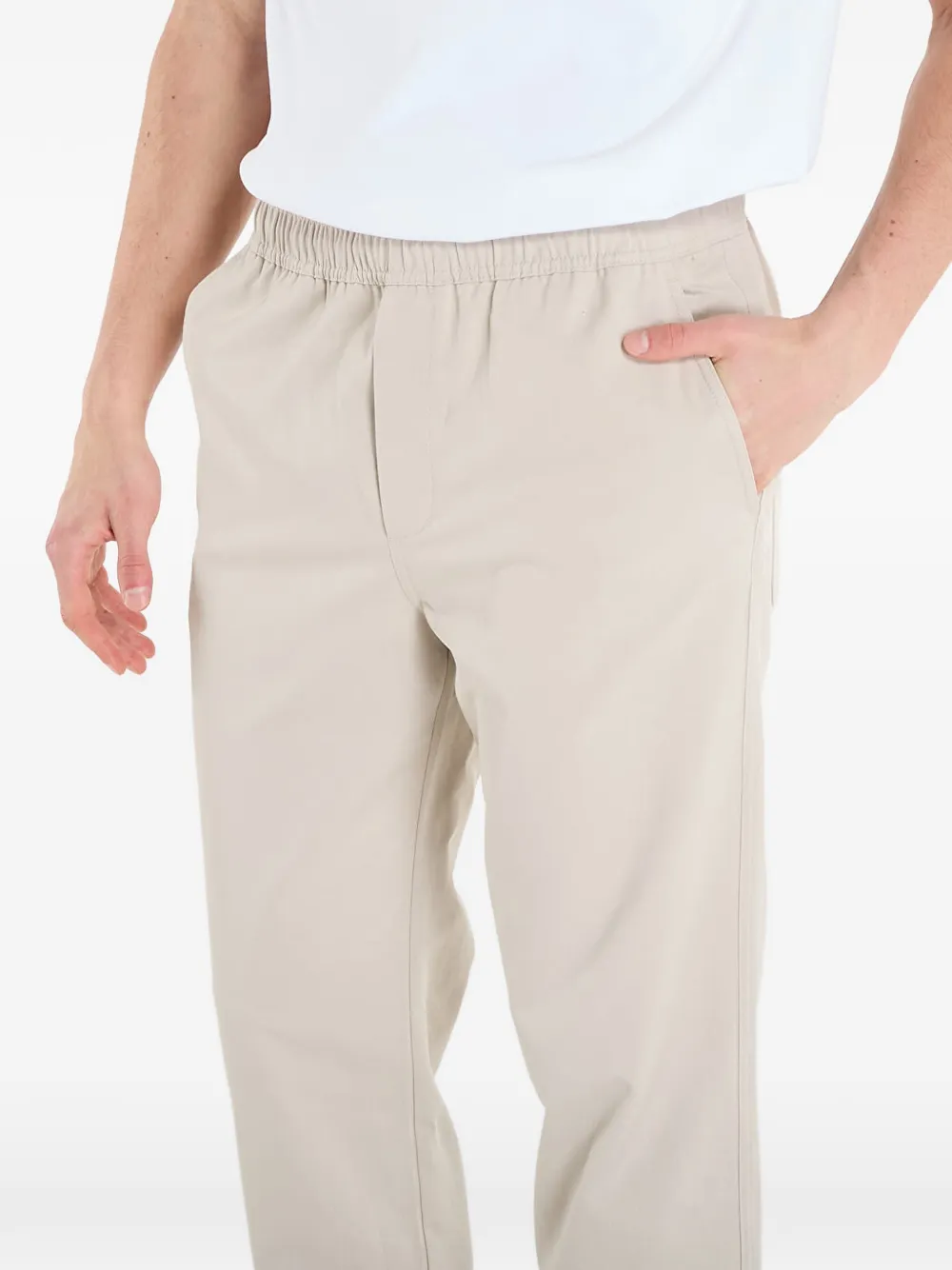 Samsoe & Samsoe Elasticated-waistband Trousers In Neutral