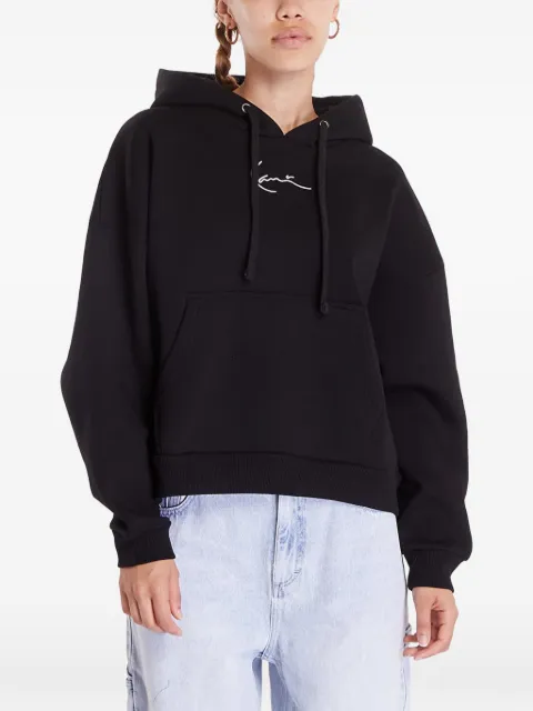 karl kani logo-detail hoodie