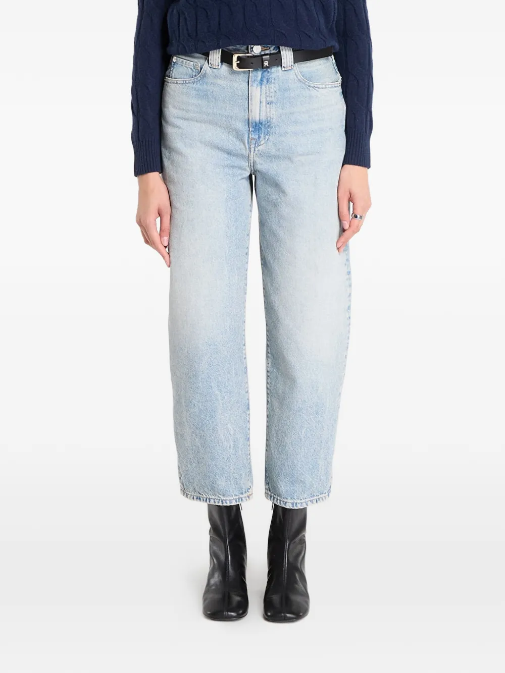 Tommy Hilfiger light-wash barrel jeans - Blu