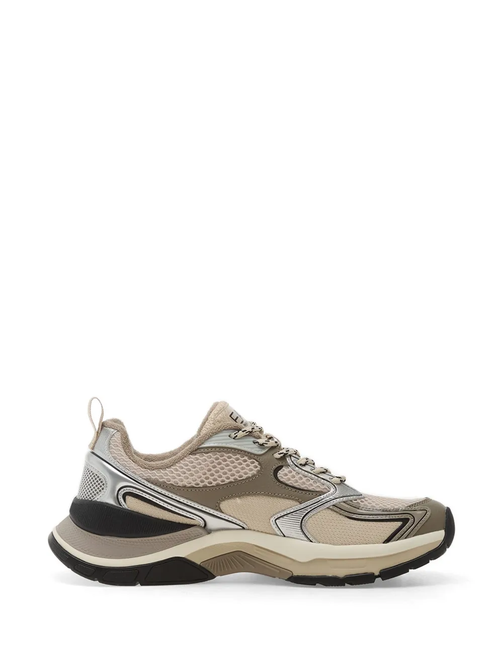 Ea7 Emporio Armani mesh-panel logo-patch sneakers - Toni neutri