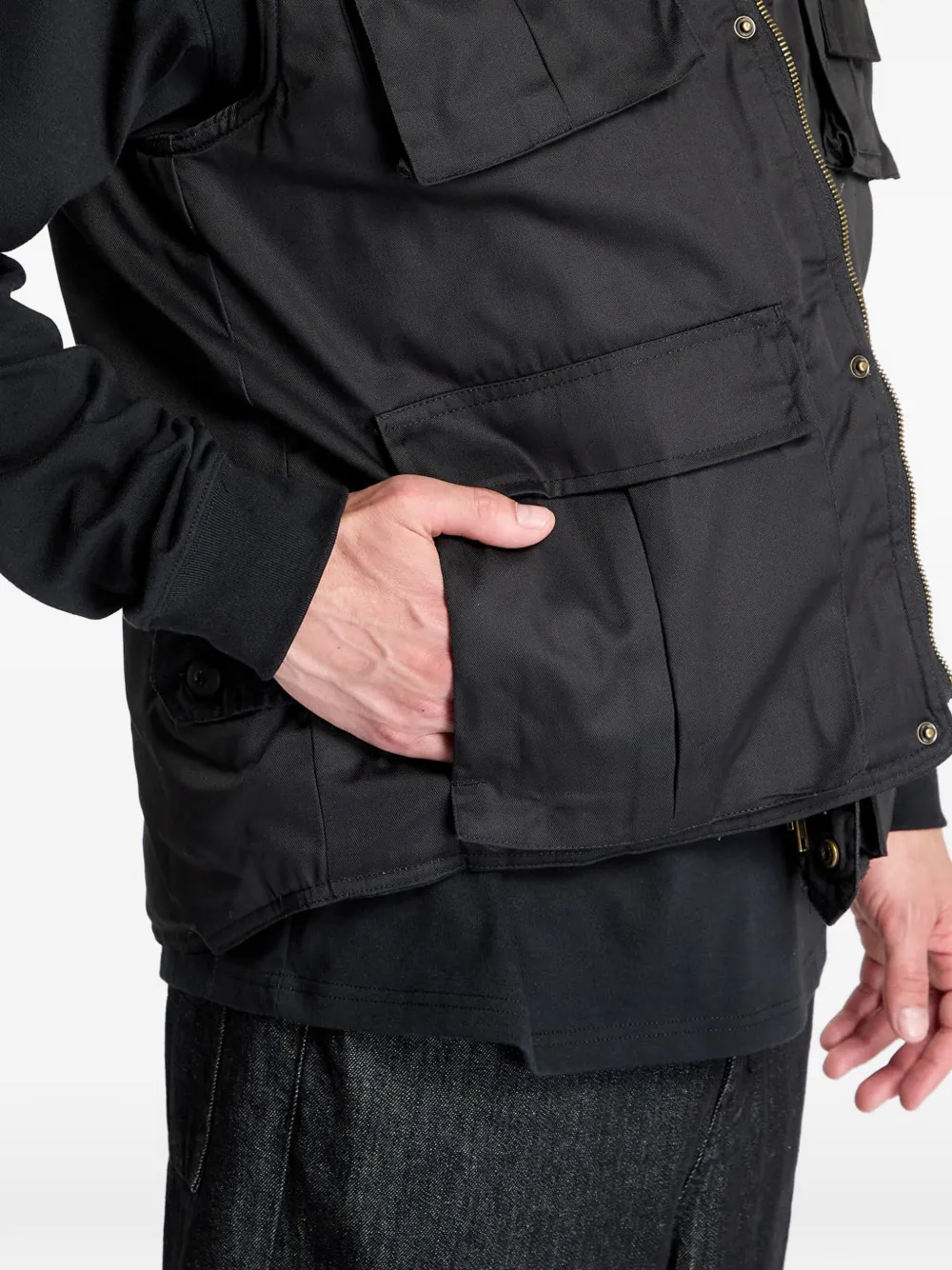 Urban Classics Ranger gilet met meerdere zakken Zwart