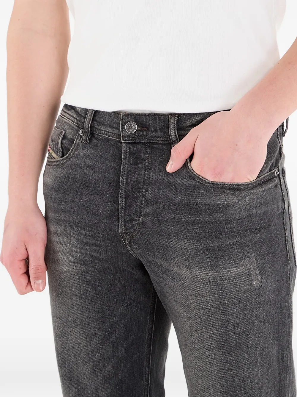 Diesel 2023 D-Finitive jeans met vervaagd effect Grijs