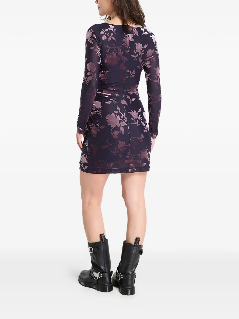 Desigual Jurk met bloemenprint Blauw