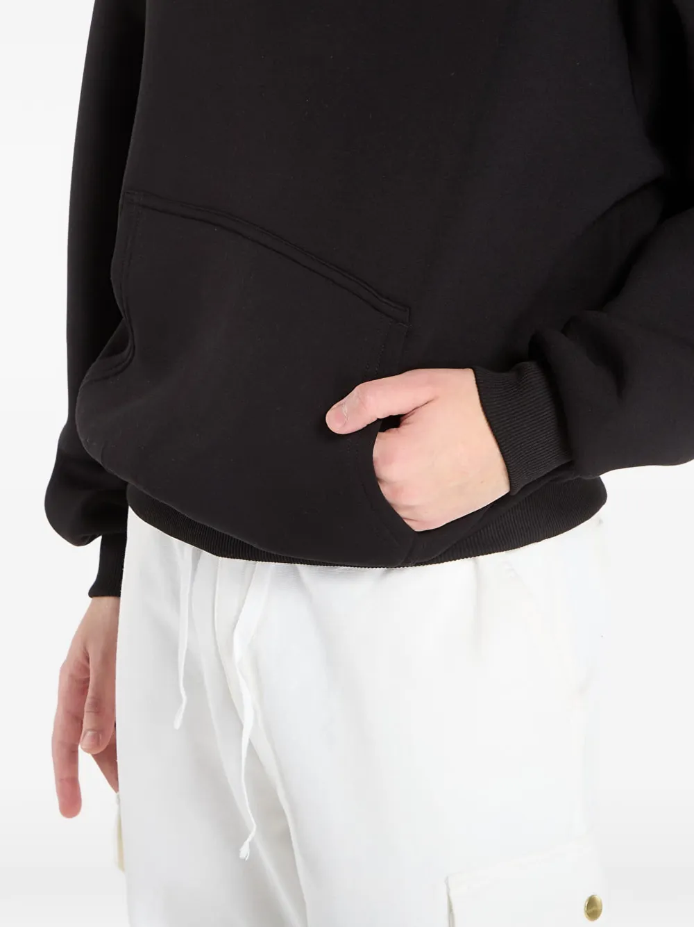 karl kani Scuba Os hoodie met geborduurd logo Zwart