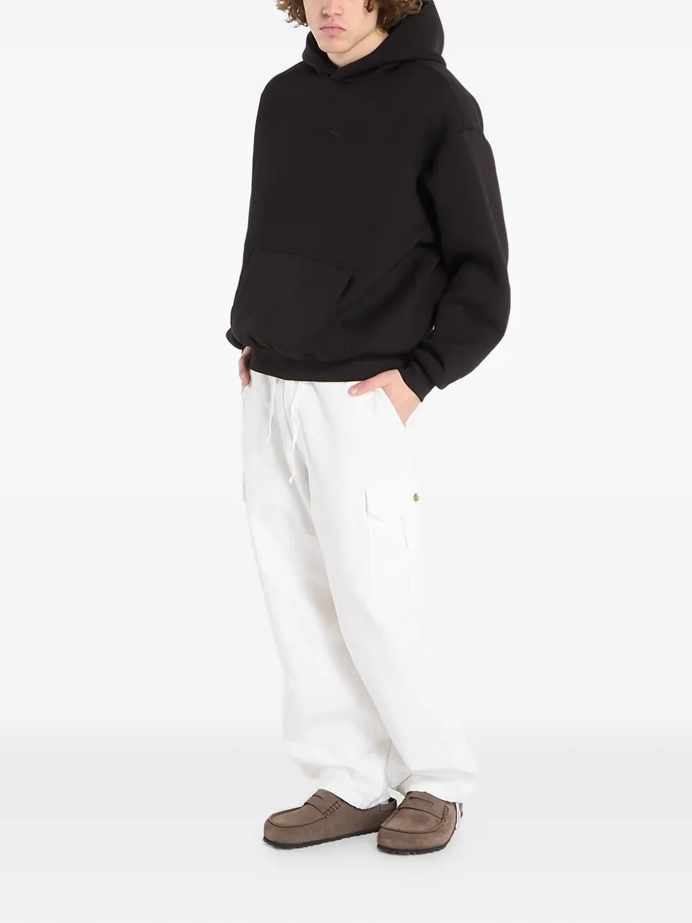 karl kani Scuba Os hoodie met geborduurd logo Zwart