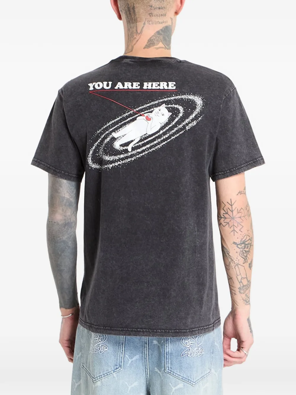Ripndip You Are Here T-shirt Zwart