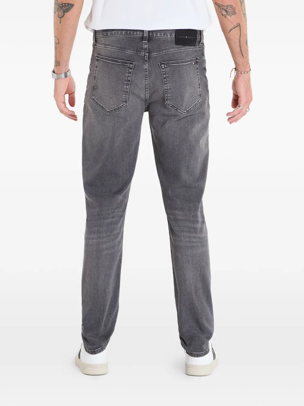  Tommy Hilfiger Vaqueros Con Efecto Desgastado - Gris 