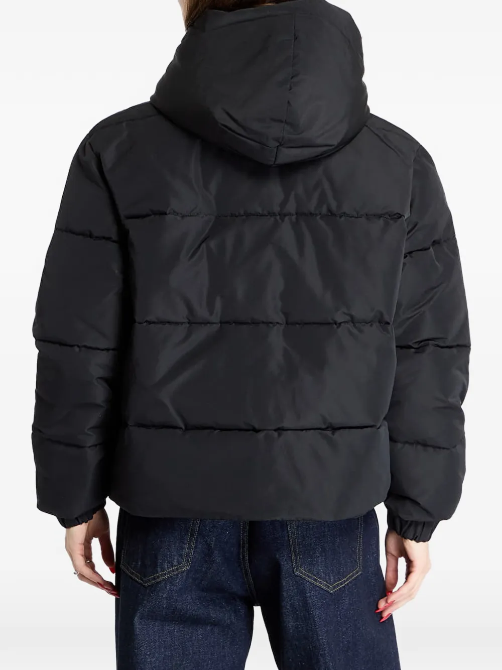 Ea7 Padded Hooded Jacket In Multi