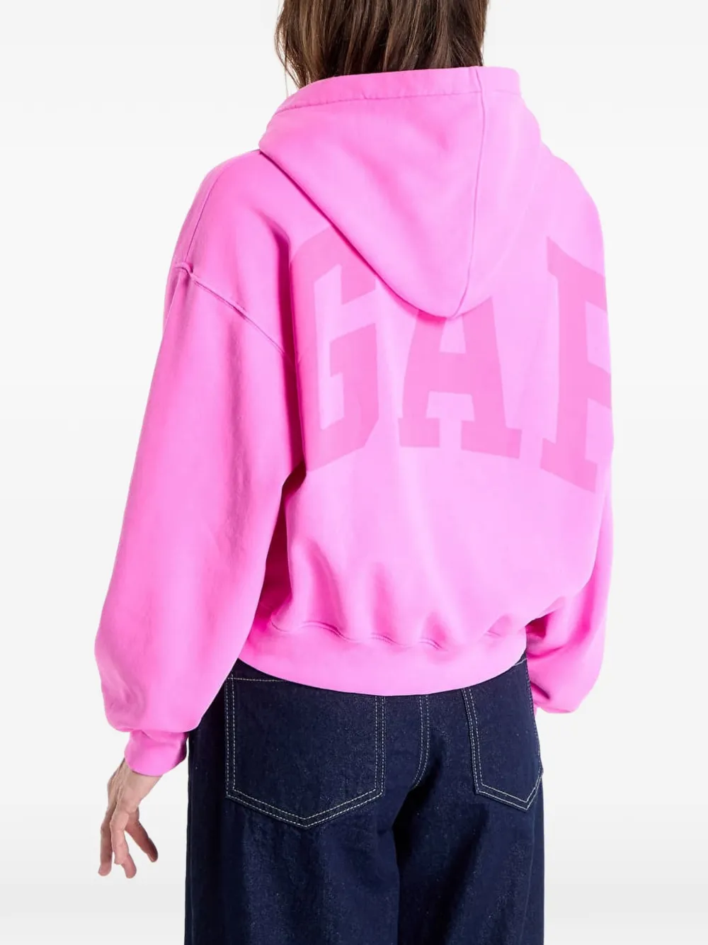  Gap Sudadera Con Capucha Y Logo - Rosa 