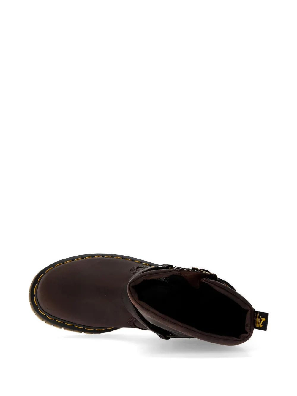 Dr. Martens Buckle-strap Leather Boots In Multi