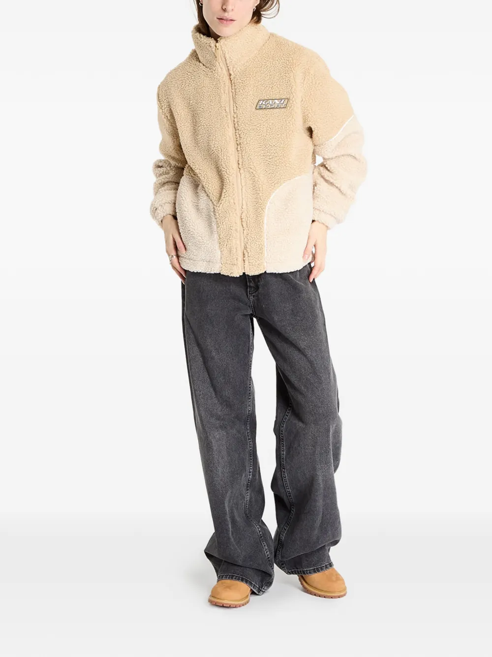 karl kani Jack met colourblocking Beige