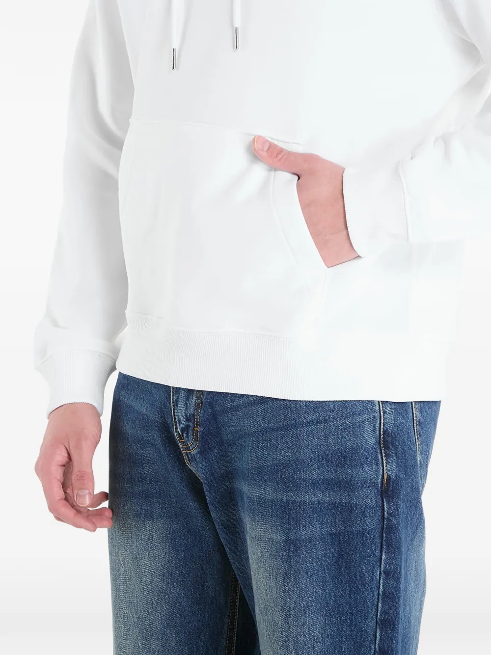 Calvin Klein Terry hoodie met monologo Wit