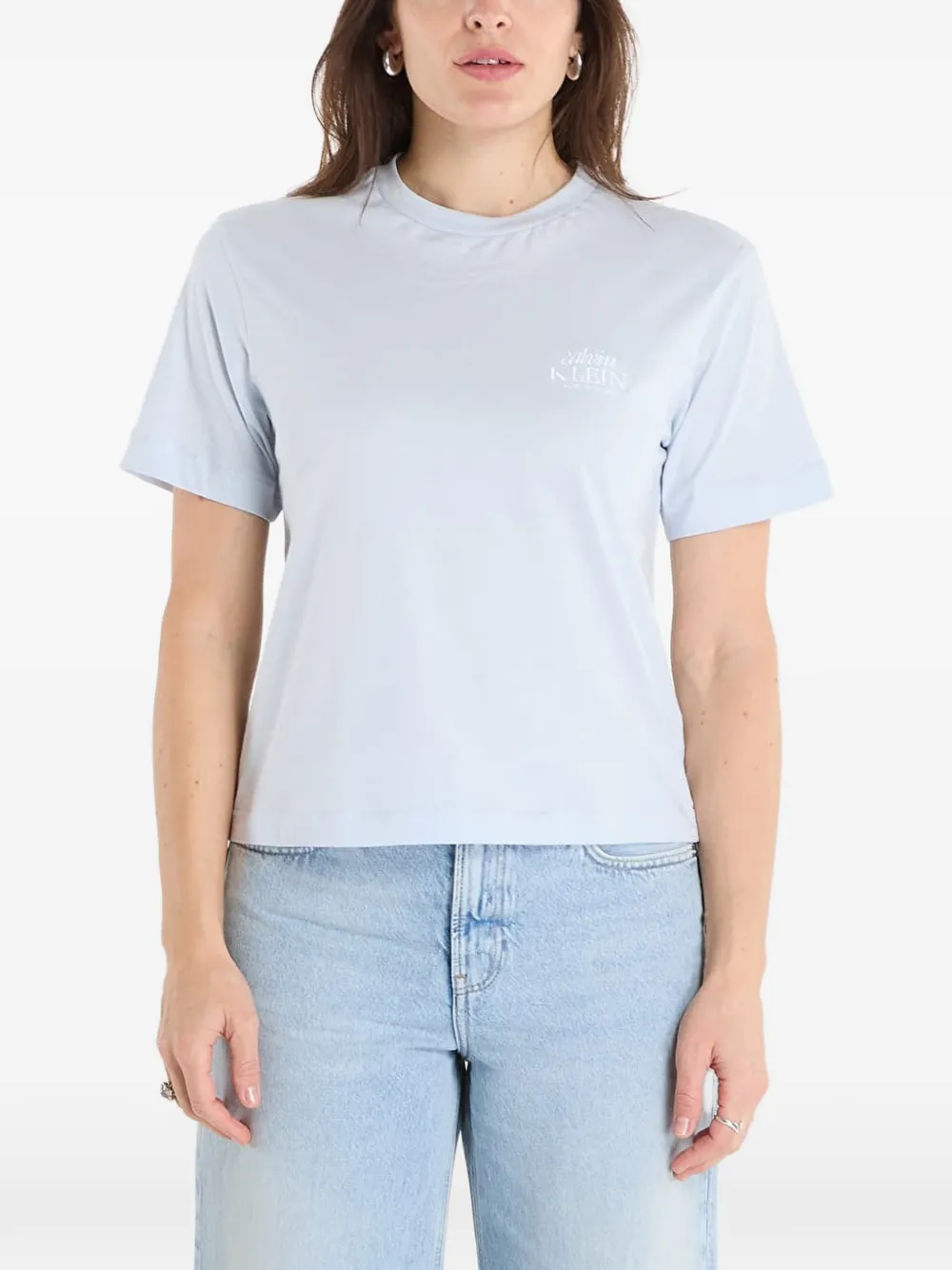 Calvin Klein Logo-print T-shirt In White