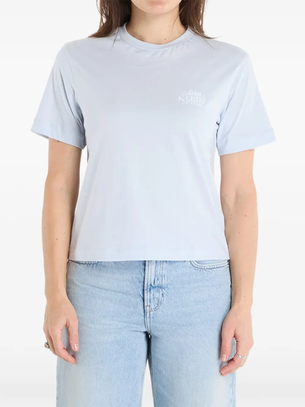 Calvin Klein logo-print T-shirt - Blau
