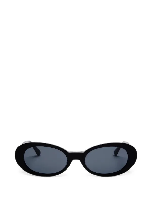 MESSYWEEKEND Kurt Oval-frame Sunglasses in Black