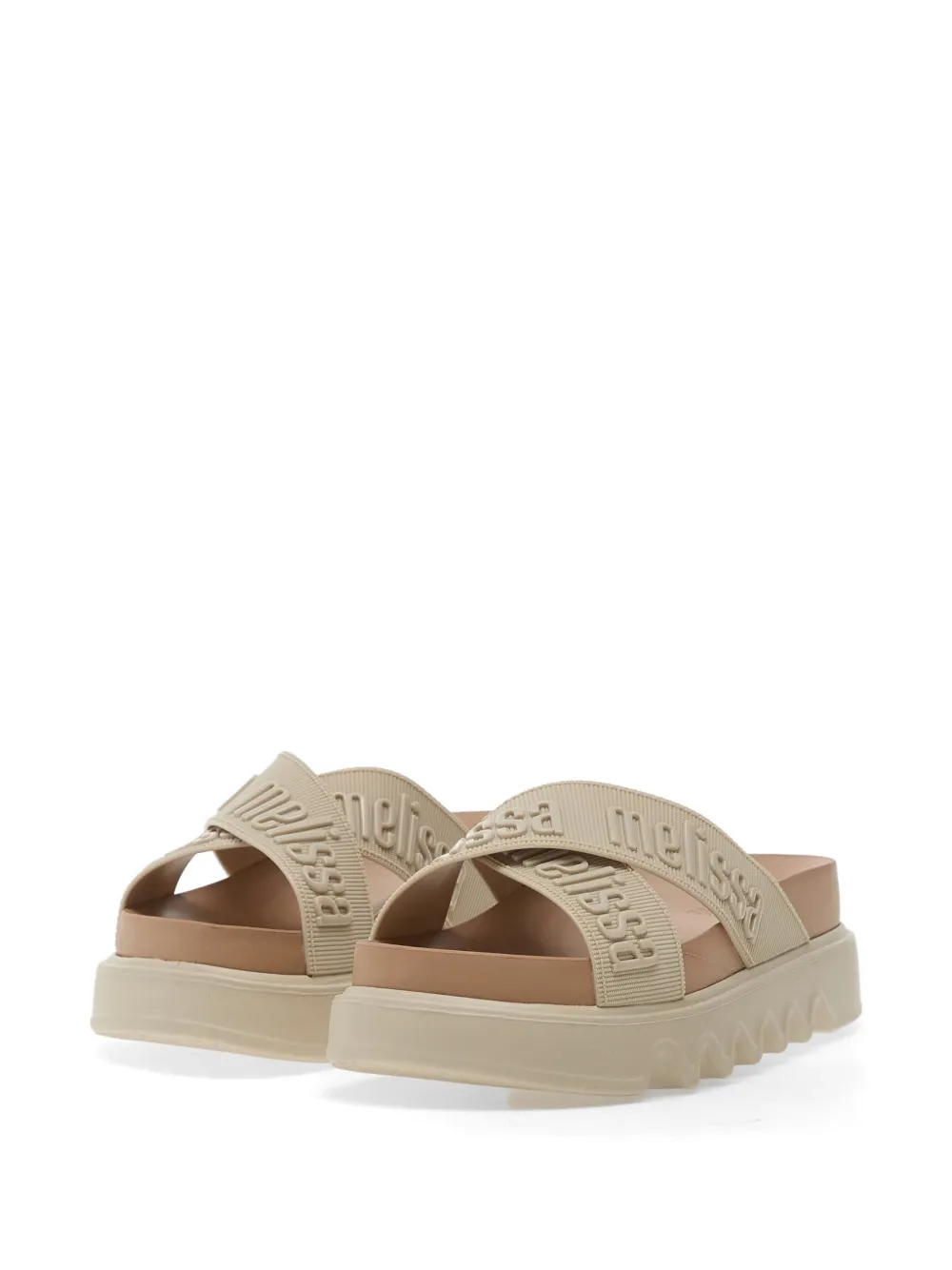 Melissa Cross M Lover logo sandals Beige